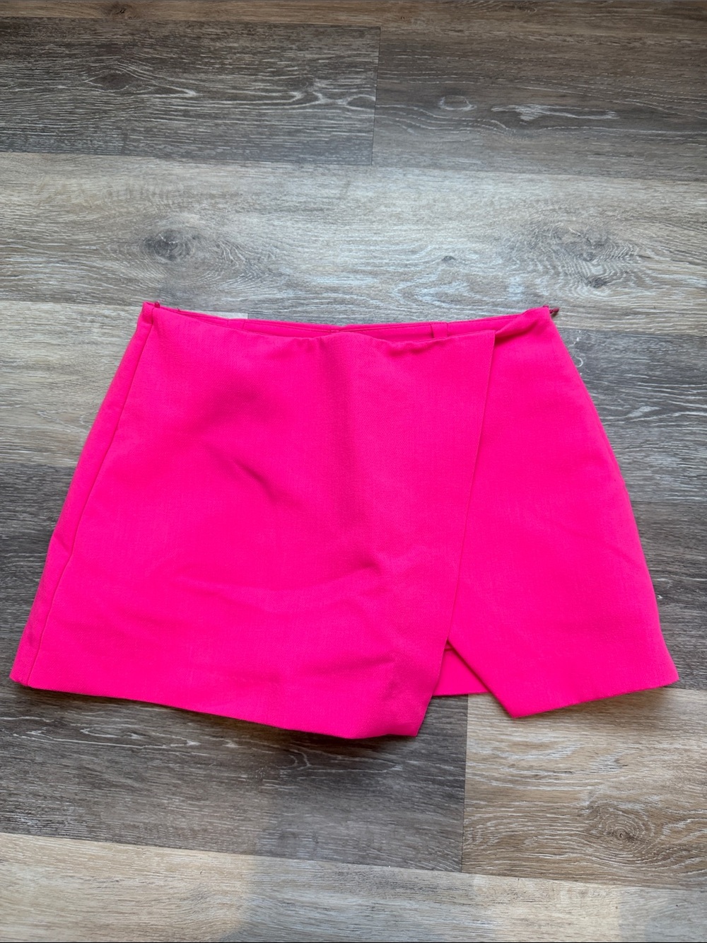 Zara Bright Pink Asymmetric Skort